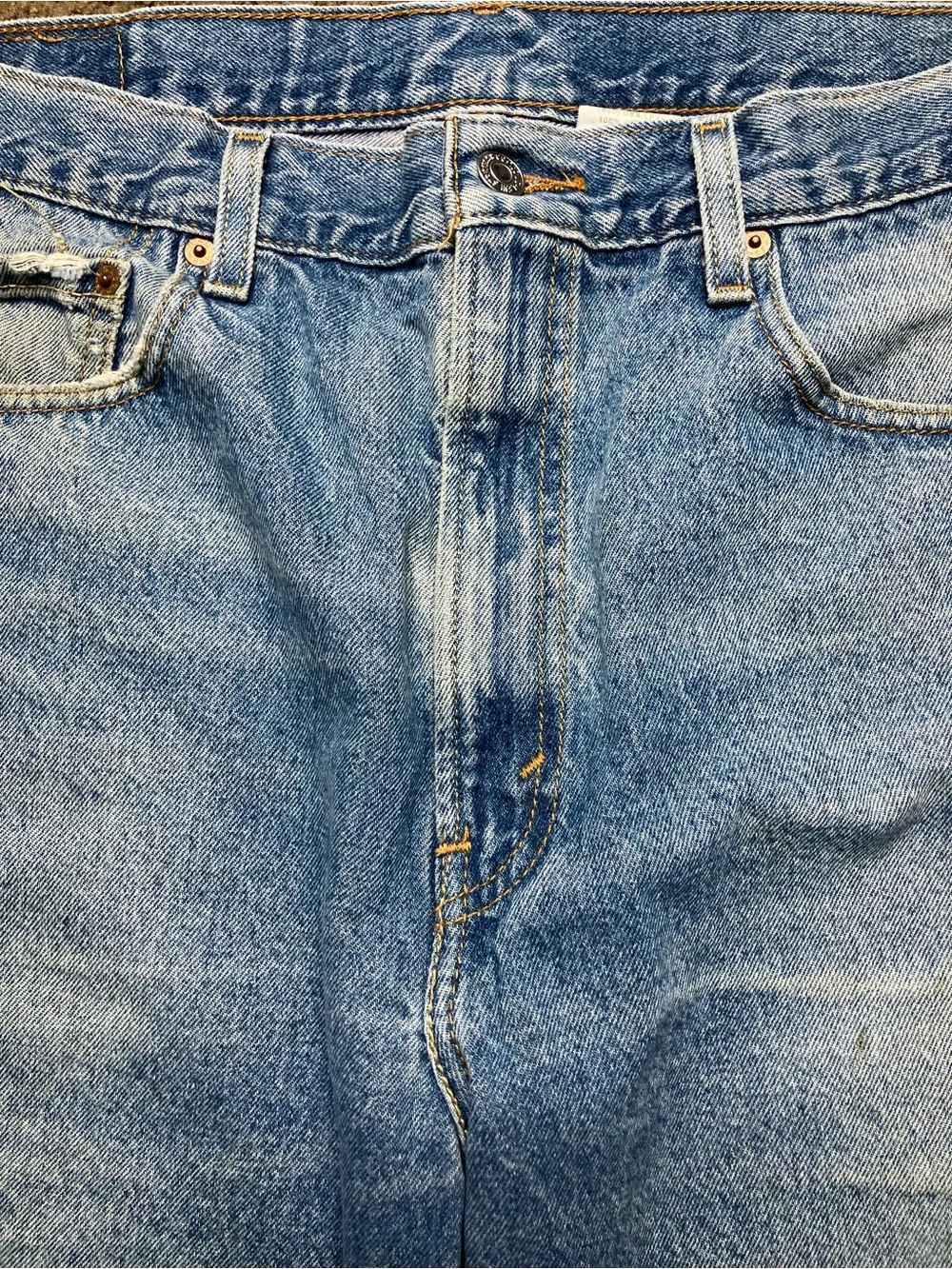 Vintage Levi's 505 Vintage Jorts W36 Y2K Light Wash Mens Blue
